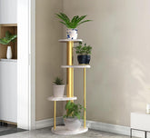 Gharaana Planters Ohana 4-Tier Marble Planter Stand